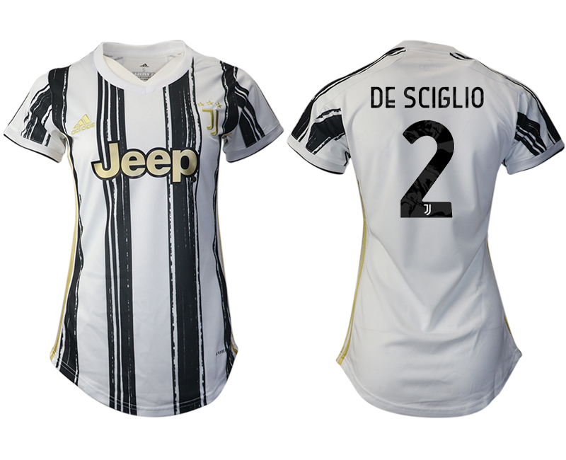 Women 2020-2021 Juventus home aaa version #2 white Soccer Jerseys